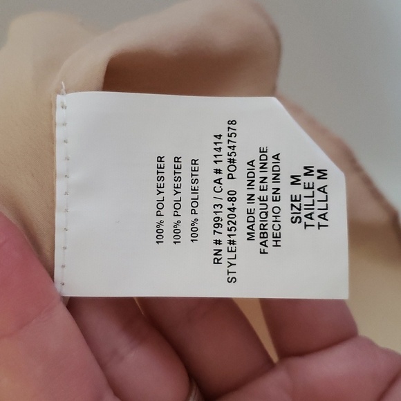 Pea in a pod maternity ombre dress tan to pink wrap dress, women's size … - Picture 5 of 7